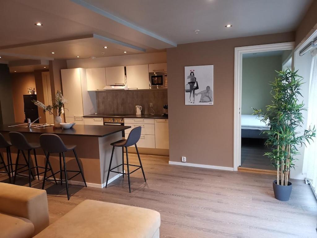 Ferienwohnung Penthouse Bergen Exterior foto