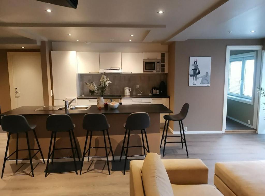 Ferienwohnung Penthouse Bergen Exterior foto