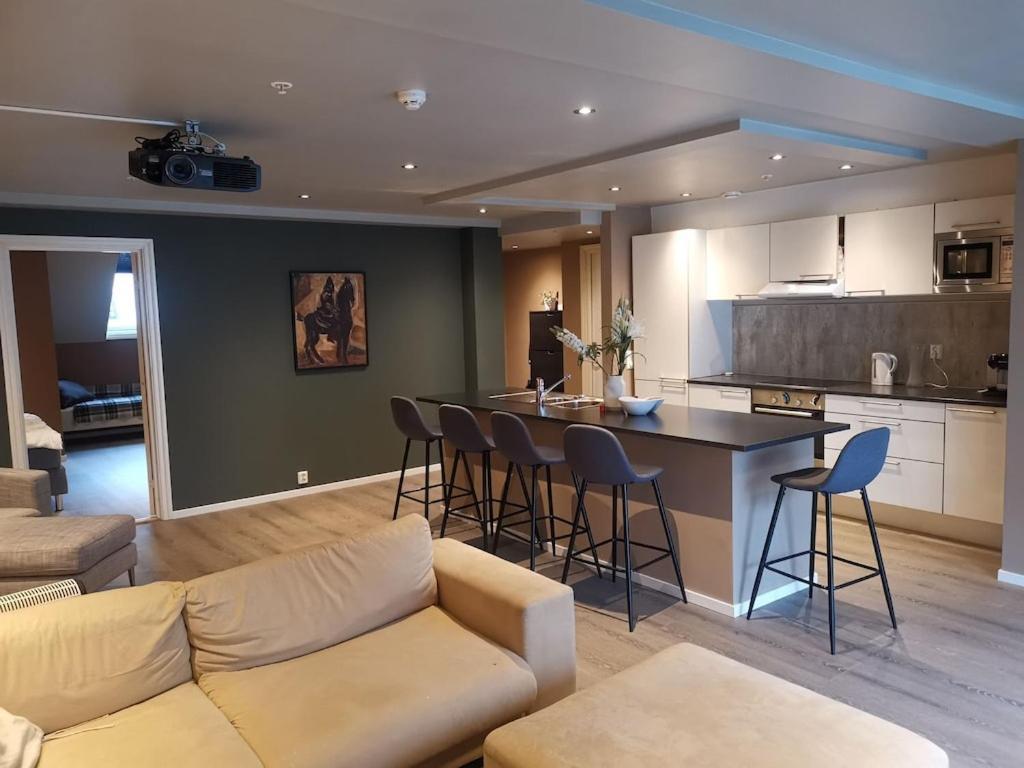 Ferienwohnung Penthouse Bergen Exterior foto