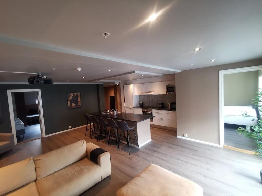 Ferienwohnung Penthouse Bergen Exterior foto